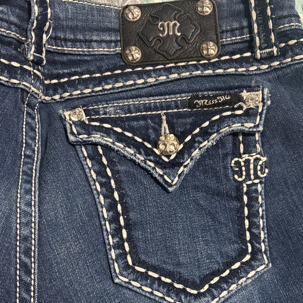 Miss Me Dark Blue Embellished Jeans